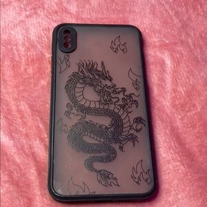 Dragon Design Black Phone Case